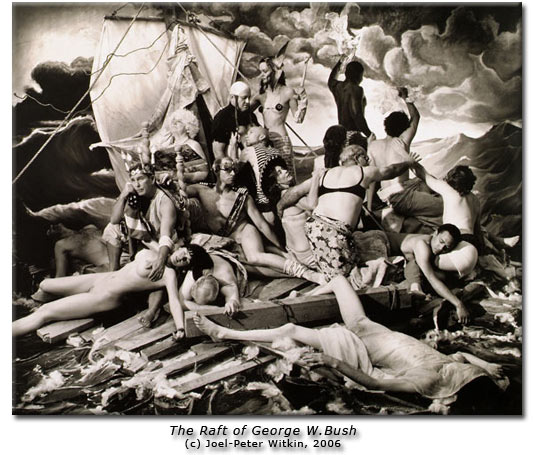 Joel Peter Witkin - La zattera di George W.Bush